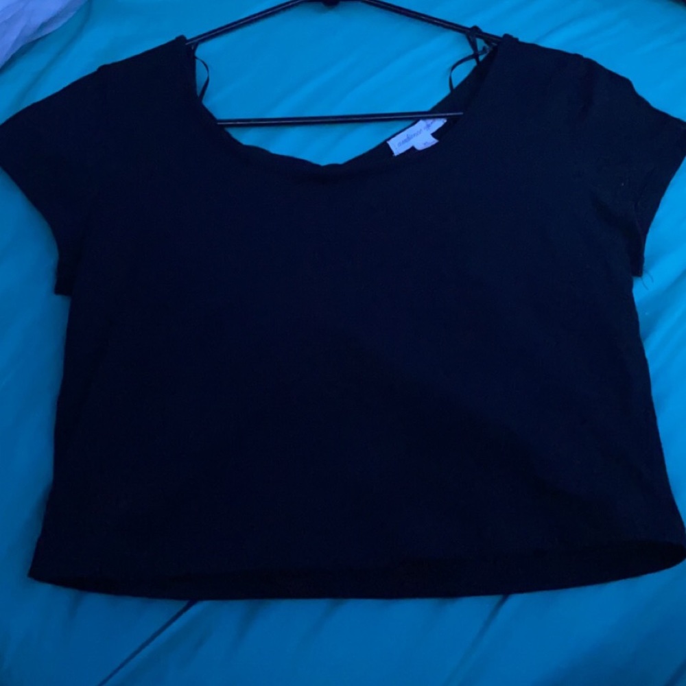 Black crop top